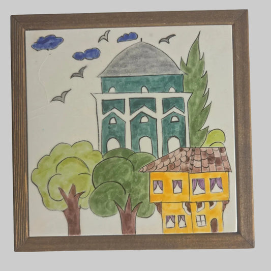 El Yapımı Çini Takı Kutusu – 15 × 15 cm